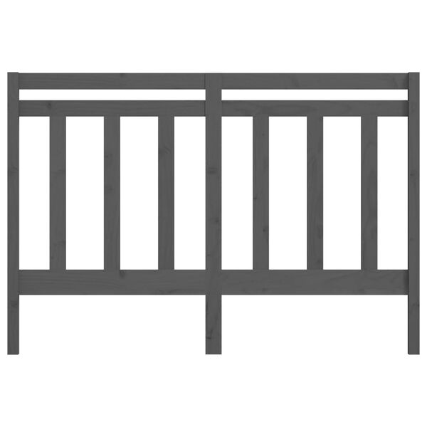 vidaXL Tăblie de pat, gri, 166x4x100 cm, lemn masiv de pin