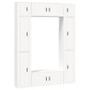 vidaXL Set dulap TV, 8 piese, alb, lemn prelucrat