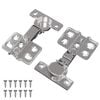 vidaXL Hinge 2 buc. Nichel 85 x 52,5 x 9,5 mm Fier