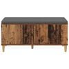 vidaXL Bancă pentru hol cu pernă cu ușă Lemn vechi 60 x 38 x 46 cm