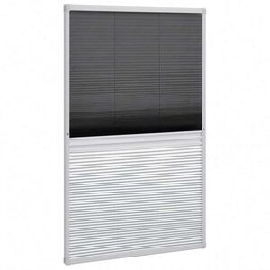 vidaXL Plasă fereastră plisse pentru insecte, cu umbrar, 160x80 cm