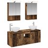 vidaXL Set dulap baie 5 pcs Lemn vechi 50 x 14,5 x 70 cm