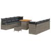 vidaXL Set de canapele pentru grădină cu pernă Gri 80 x 80 x 71 cm