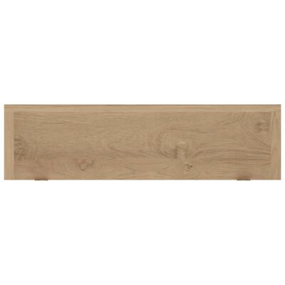 vidaXL Rafturi de perete, 2 buc., 90x15x6 cm, lemn masiv de tec