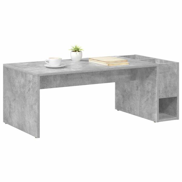 vidaXL Masă de cafea Gri din beton 101,5 x 50 x 37 cm Lemn compozit