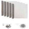 vidaXL Capac pentru ax de lumină cu cleme 5 buc. 70 x 190 cm Argintiu