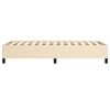 vidaXL Cadru de pat fără saltea cremă 80x200 cm țesătură