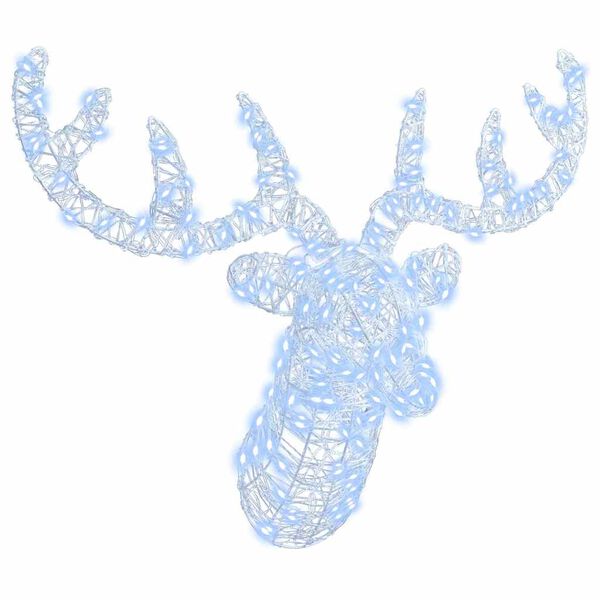 vidaXL Cap de ren cu 140 LED Alb rece 68 x 36.5 x 62.5 cm Acril