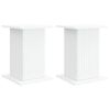 vidaXL Suport pentru plante 2 pcs Alb 30,5 x 30 x 43 cm Lemn prelucrat