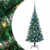 vidaXL Pom de Crăciun artificial pre-iluminat cu 150 LED Verde 120 cm