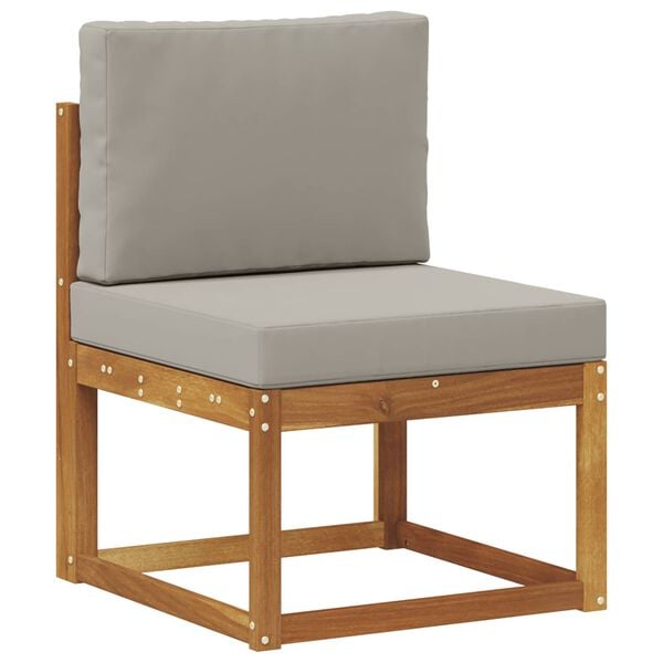 vidaXL Set de canapele de exterior 6 pcs Gri natural și deschis