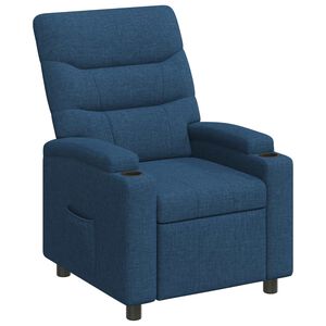 vidaXL Fotoliu recliner albastru 75 x 95 x 103 cm Țesătură