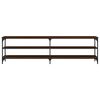 vidaXL Comodă TV, stejar maro, 180x30x50 cm lemn prelucrat și metal