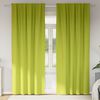 vidaXL Perdele Opaque cu Inel 2 pcs Verde 260 x 140 cm Poliester