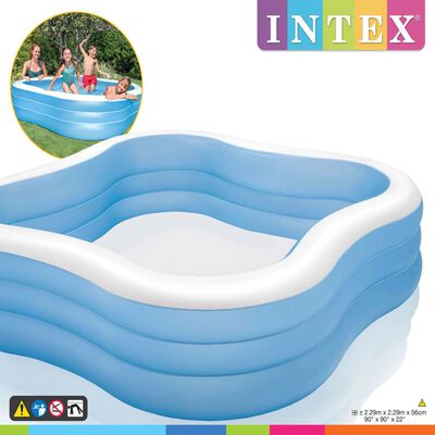 Intex Centru cu piscină "Beach Wave", 229x229x56 cm, 57495NP