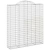 vidaXL Coșuri gabion arcuite, 18 buc 200x50x220/240cm, fier galvanizat