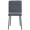 vidaXL Scaune de bucătărie, 2 buc., gri închis, catifea