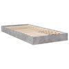 vidaXL Cadru de pat, gri beton, 75x190 cm, lemn prelucrat