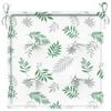 vidaXL Perne de scaun, model frunze, 4 buc., 40x40x4 cm, textil