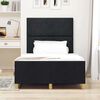 vidaXL Cadru de pat cu headboard Negru 120 x 200 cm țesătură