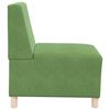 vidaXL Unitate Sofa Modulară Fără Brațe 3 pcs Verde deschis