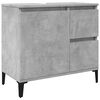 vidaXL Dulap de chiuvetă, gri beton, 65x33x60 cm, lemn prelucrat