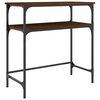 vidaXL Masă consolă, stejar maro, 75x35,5x75 cm, lemn prelucrat