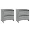 vidaXL Noptiere, 2 buc., stejar sonoma gri, 45x34,5x44,5 cm, PAL