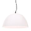 vidaXL Lustră industrială vintage, 25 W, alb, rotund, 41 cm E27