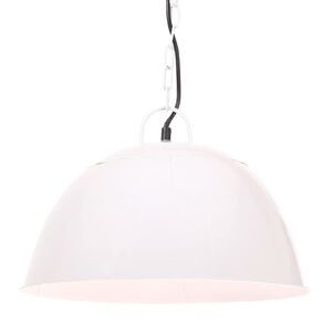 vidaXL Lustră industrială vintage, 25 W, alb, rotund, 41 cm E27