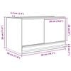 vidaXL Terariu cu depozitare Transparent 50 x 30 x 30 cm Sticlă