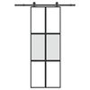 vidaXL Ușă glisantă cu set de feronerie sticlă temperată și aluminiu