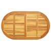 vidaXL Placă de masă Ulei Natural 120 x 70 x 2 cm Lemn Solid de Acacia