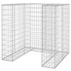 vidaXL Perete gabion pentru pubelă, 110x100x110 cm, oțel galvanizat