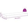 vidaXL Raft de perete 2 pcs Bej 60 x 23,5 x 4 cm Lemn compozit
