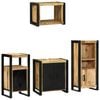 vidaXL Set de mobilier pentru baie 4 pcs Maro Lemn de mango solid