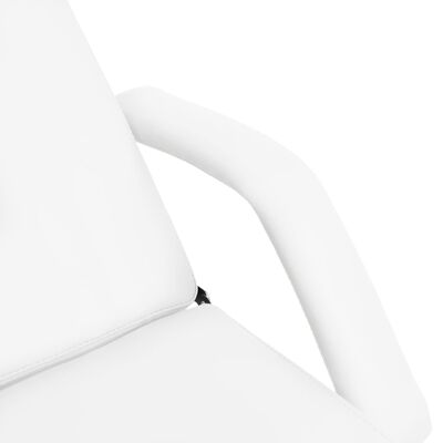 vidaXL Masă de masaj, alb, 180x62x(87-112) cm