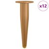 vidaXL Picioare &Icirc;n picioare 12 buc. Auriu 98 x 40 mm Fier