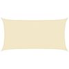 vidaXL P&acirc;nză parasolar, crem, 2,5 x 5 m, HDPE, 160 g/m&sup2;