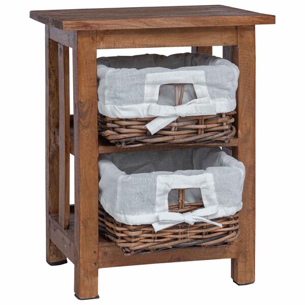 vidaXL Masă laterală Maro Lemn masiv de mahon