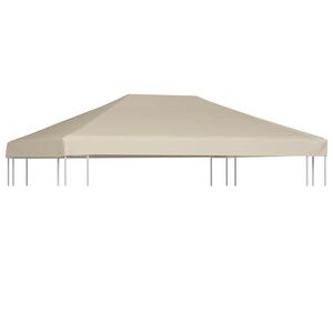 vidaXL Acoperiș de pavilion, bej, 4 x 3 m, 310 g/m&sup2;
