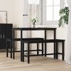vidaXL Bancă de Dining 2 pcs Stejar Negru 100 x 32,5 x 48,5 cm