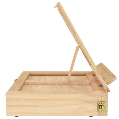 vidaXL Șevalet de masă cu sertar, 33,5x25,5x7 cm, lemn masiv de pin