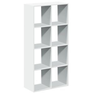 vidaXL Bibliotecă separatoare de cameră, albă, 69,5x29x137,5 cm, lemn stratificat