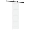 vidaXL Ușă glisantă ORKDAL 61 x 198,5 cm Lemn prelucrat Alb și negru