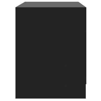 vidaXL Noptieră, negru, 45x34,5x44,5 cm, PAL