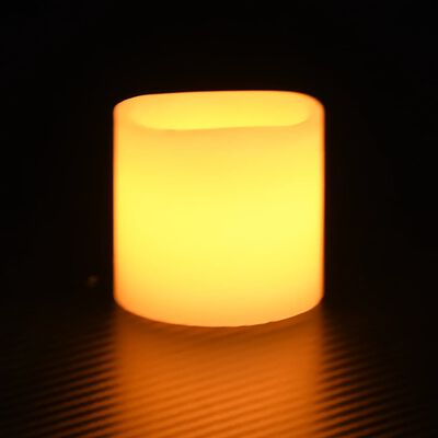 vidaXL Lumânări LED electrice, 12 buc., alb cald