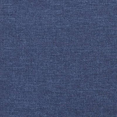 vidaXL Tăblie de pat cu aripioare, albastru, 163x23x78/88 cm textil