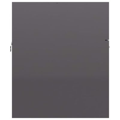 vidaXL Dulap de chiuvetă, gri extralucios, 80x38,5x46 cm, PAL