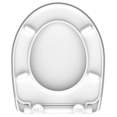 SCHÜTTE Scaun de toaletă Duroplast închidere silențioasă, CRAZY SKULL